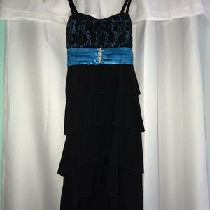 Black & Blue Homecoming Dress